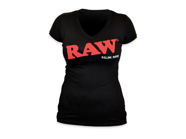 RAWlife Ladies V-Neck Black Tee