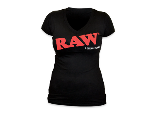 RAWlife Ladies V-Neck Black Tee